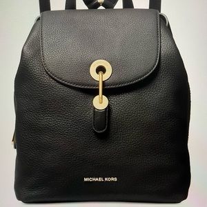 MICHAEL Michael Kors Raven Leather Backpack